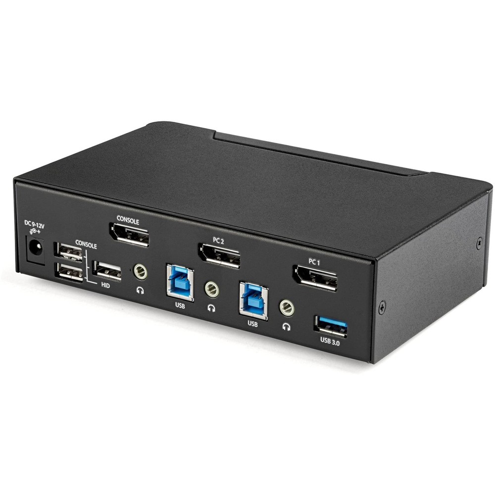 StarTech.com 2 Port DisplayPort KVM Switch - 4K 60Hz - Single Display - Dual ...