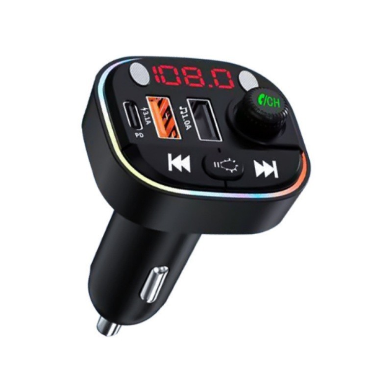 FM Transmitter, Bluetooth FM Transmitter Wireless Radio Adapter Car Kit