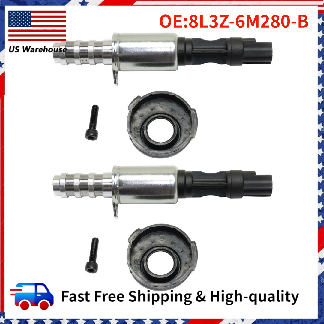 2PC OEM for Ford Solenoid 8L3Z-6M280-B VCT For 04-10 F-150 Expedition 4.6L 5.4L