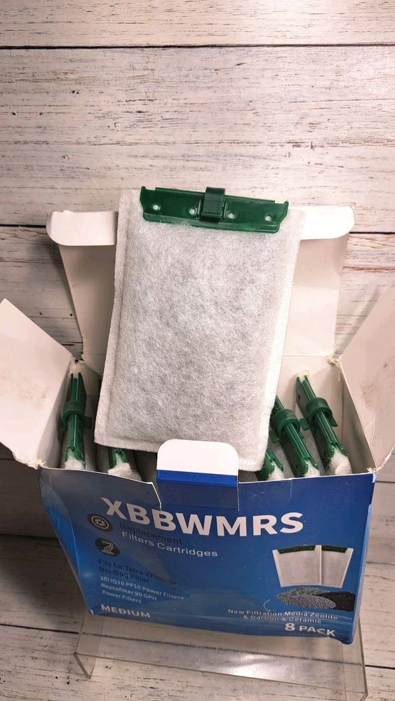 8 Count Medium Filter Cartridges Compatible with Tetra Whisper Bio-Bag...