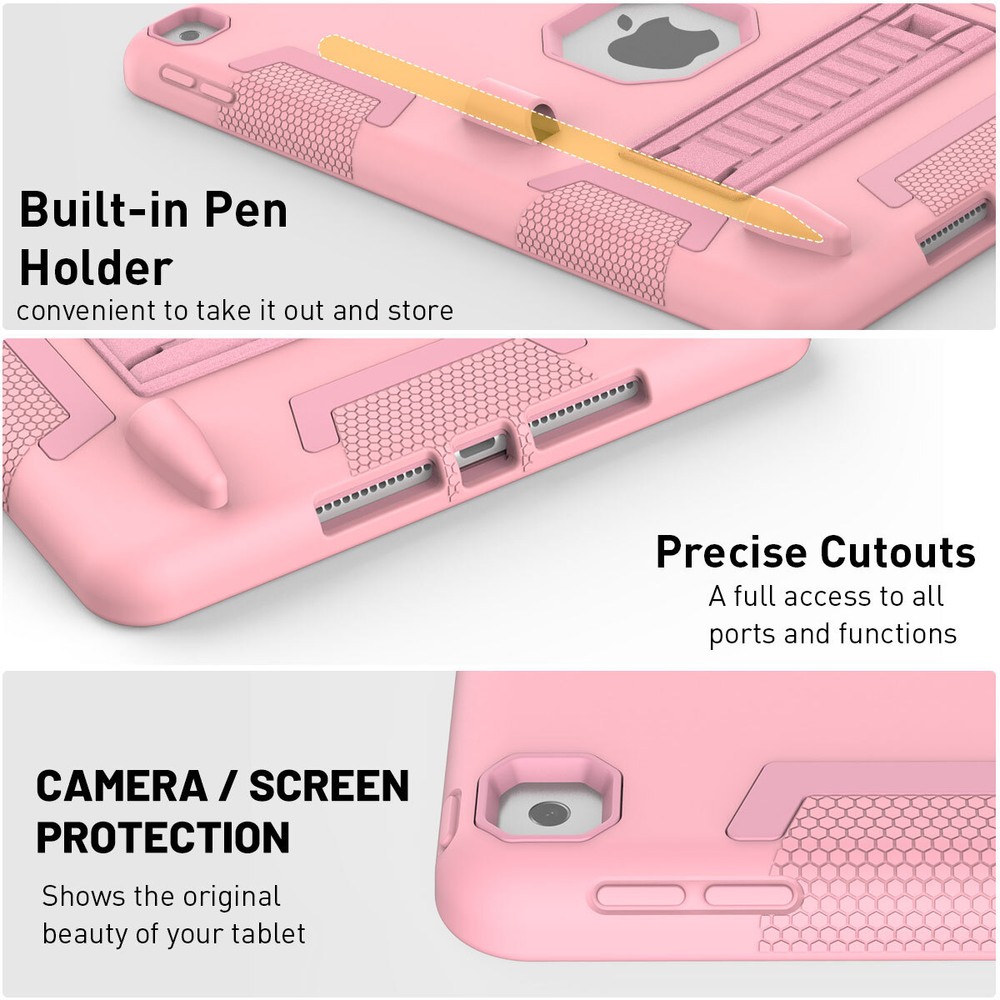For iPad 10.2" 7th/8th/9th Gen Case Shockproof Heavy Duty Cover+Screen Protector