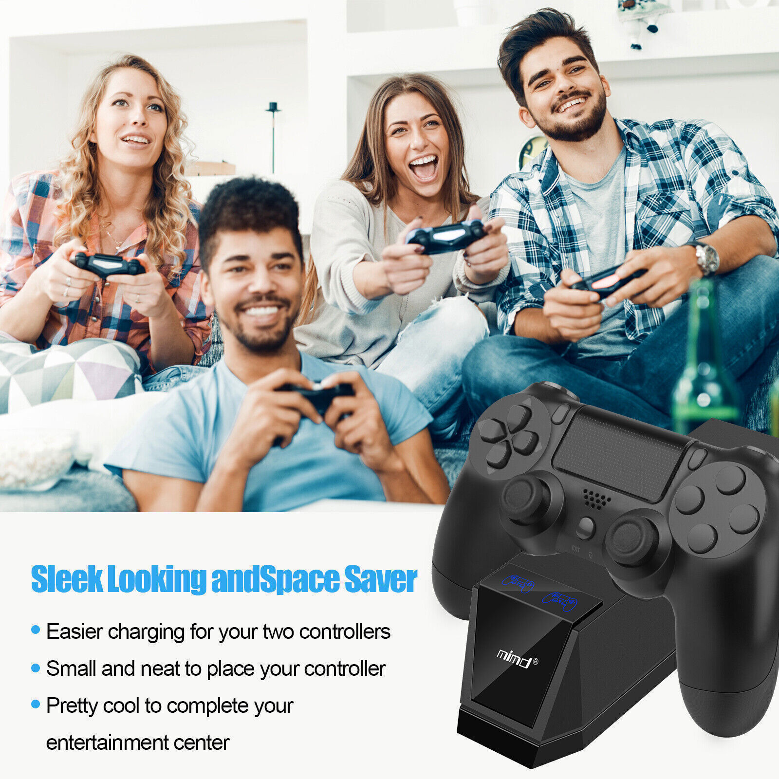 Fast Charger For PS4 Dualshock Playstation 4 Controller Charging Dock Station