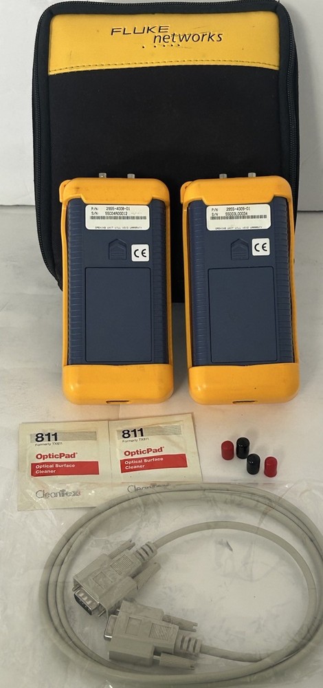 Fluke Networks Certifiber Advanced Multimode Fiber Optic Certification Tool-Case