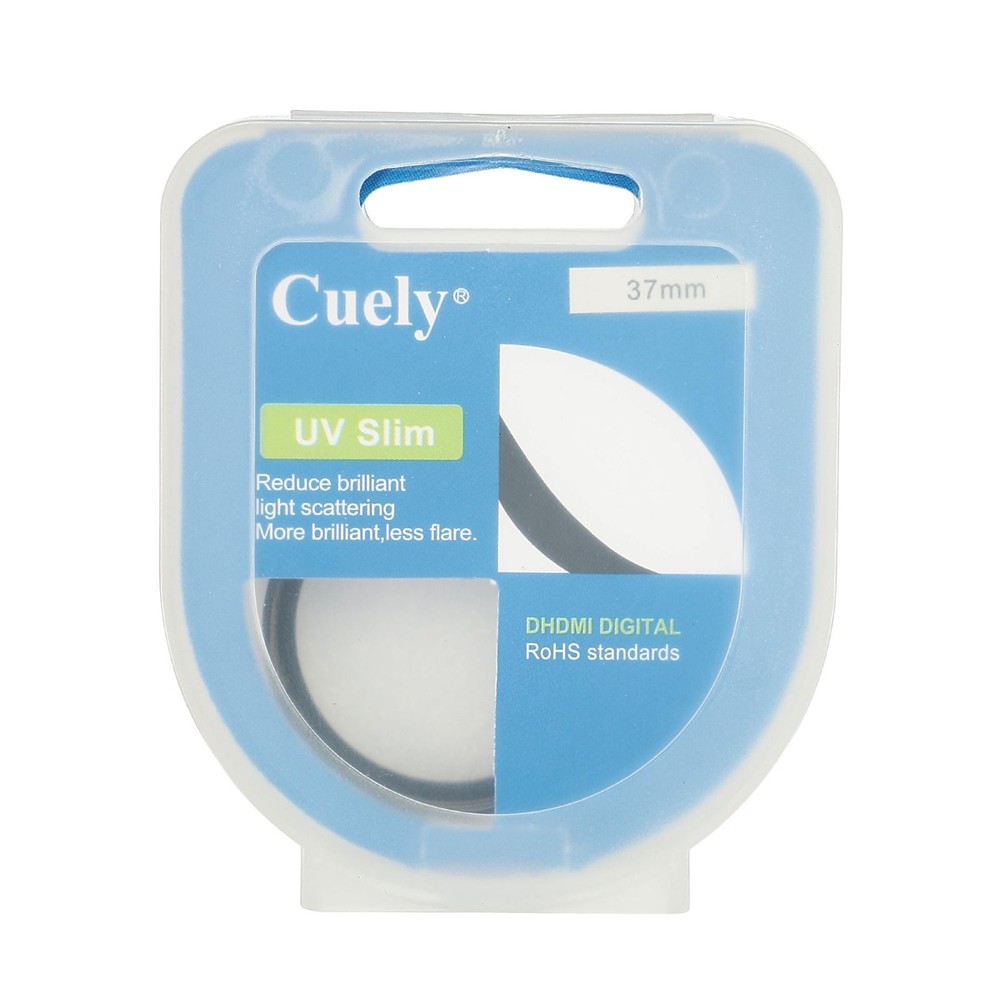 UV Lens Filters, 37mm Thin Protective Multilayer Frame, 2pcs