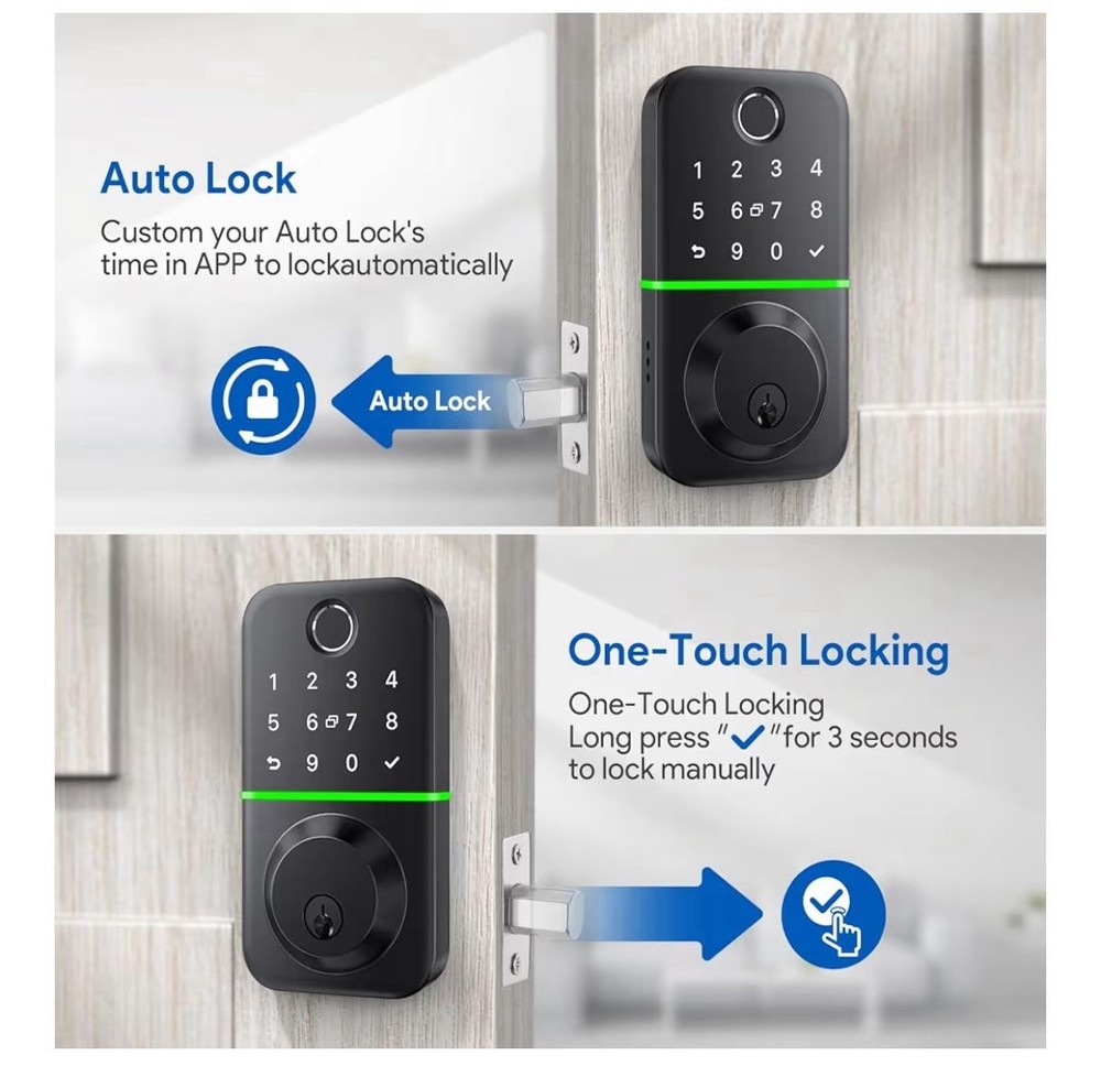 🔐 PREMIUM SMART LOCK + SAME-DAY INSTALLATION (Fingerprint, App, Keyless Entry)