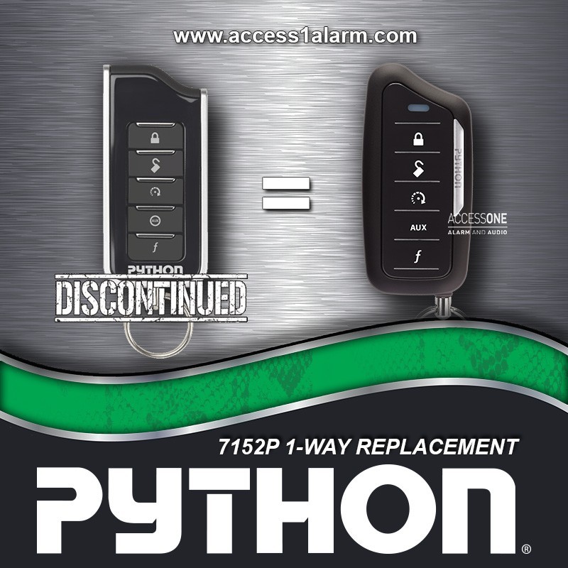 Python 7152P 1-Way 5-Button Remote Control Replacement New 7154P EZSDEI7152A