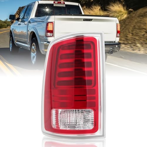 LED Tail Light Assembly Compatible with Dodge Ram 1500 2013 Left Driver Side