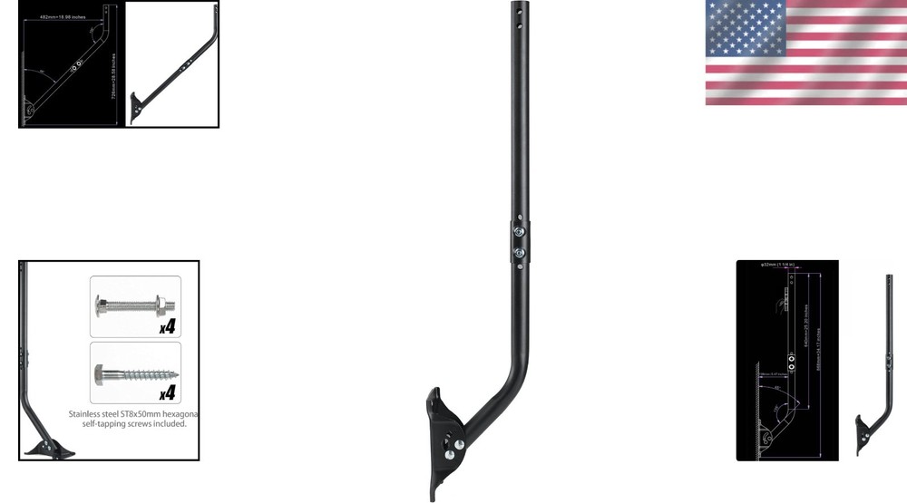 Weatherproof Antenna Mounting Pole - Adjustable J Pipe Mount