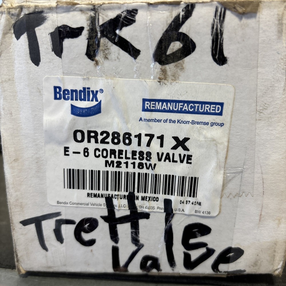 Bendix OR 286171 reman coreless e-6 e6 Brake Valve #6