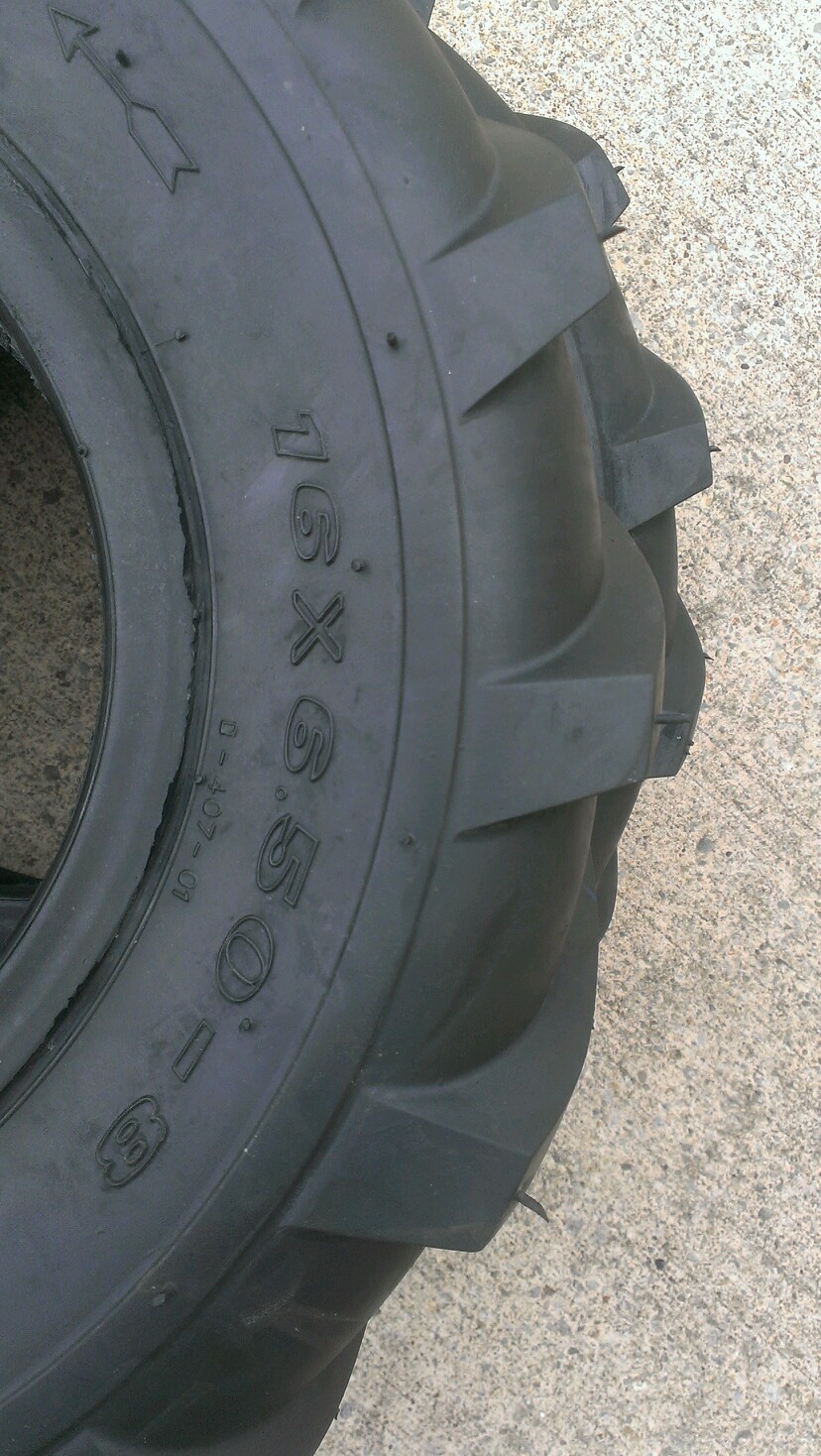 2 - 16X6.50-8 6P Super Lug AG Tires Ditch Witch PAIR DS5292 16x6.5-8 FS