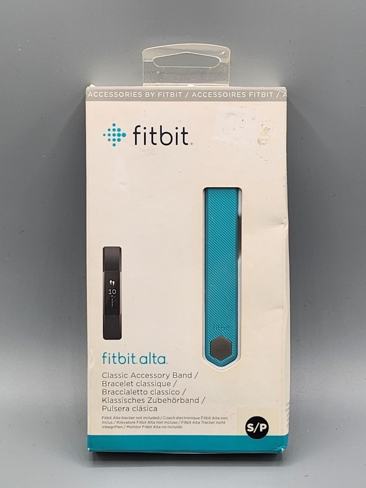 Fitbit Alta Classic Accessory Band Activity Blue Teal Size S Small