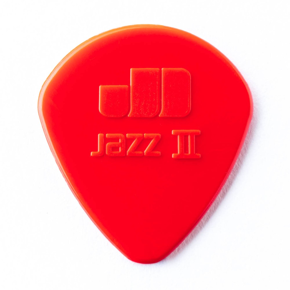 Dunlop Jazz 2 Red Nylon Picks, 6-pack