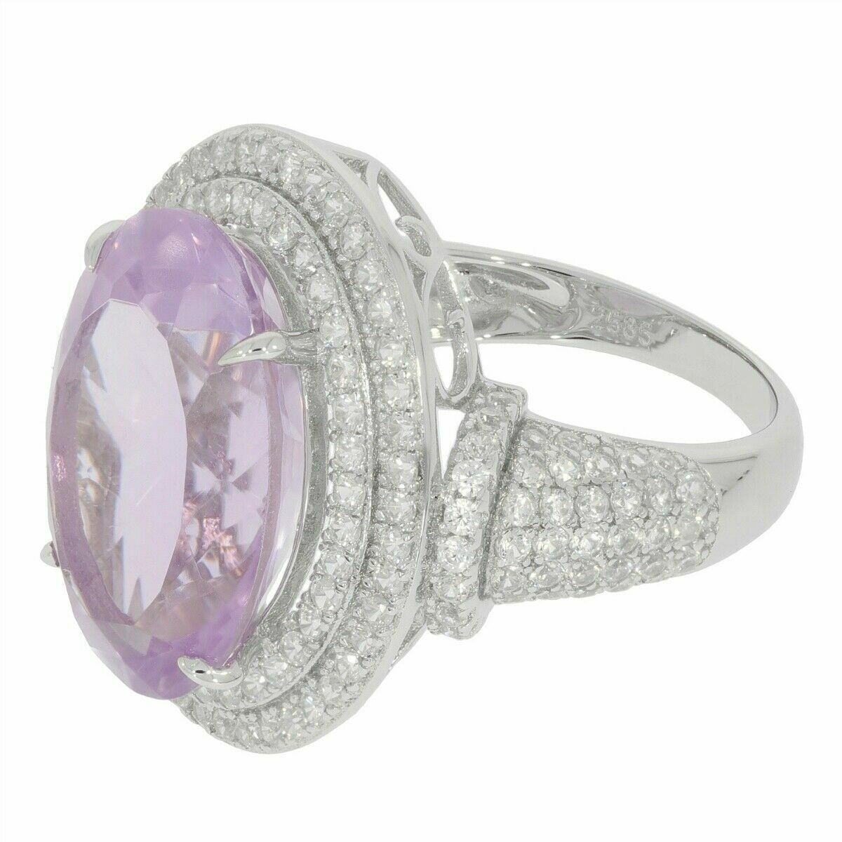 Sterling Silver Semi Mount Ring Setting Oval OV 18x13mm Halo Topaz or Moissanite