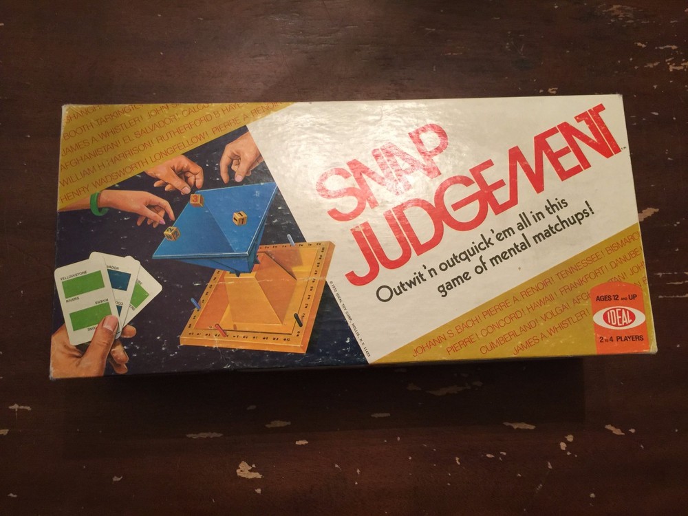 1972 Snap Judgement Game by Ideal
