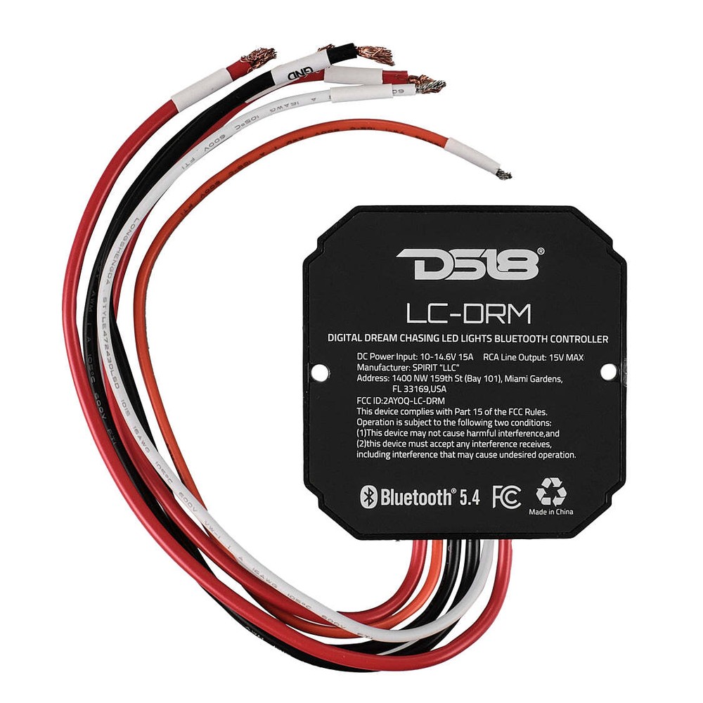 DS18 LC-DRM DIGITAL Lights Bluetooth Controller Water Resistant Bluetooth v5.4