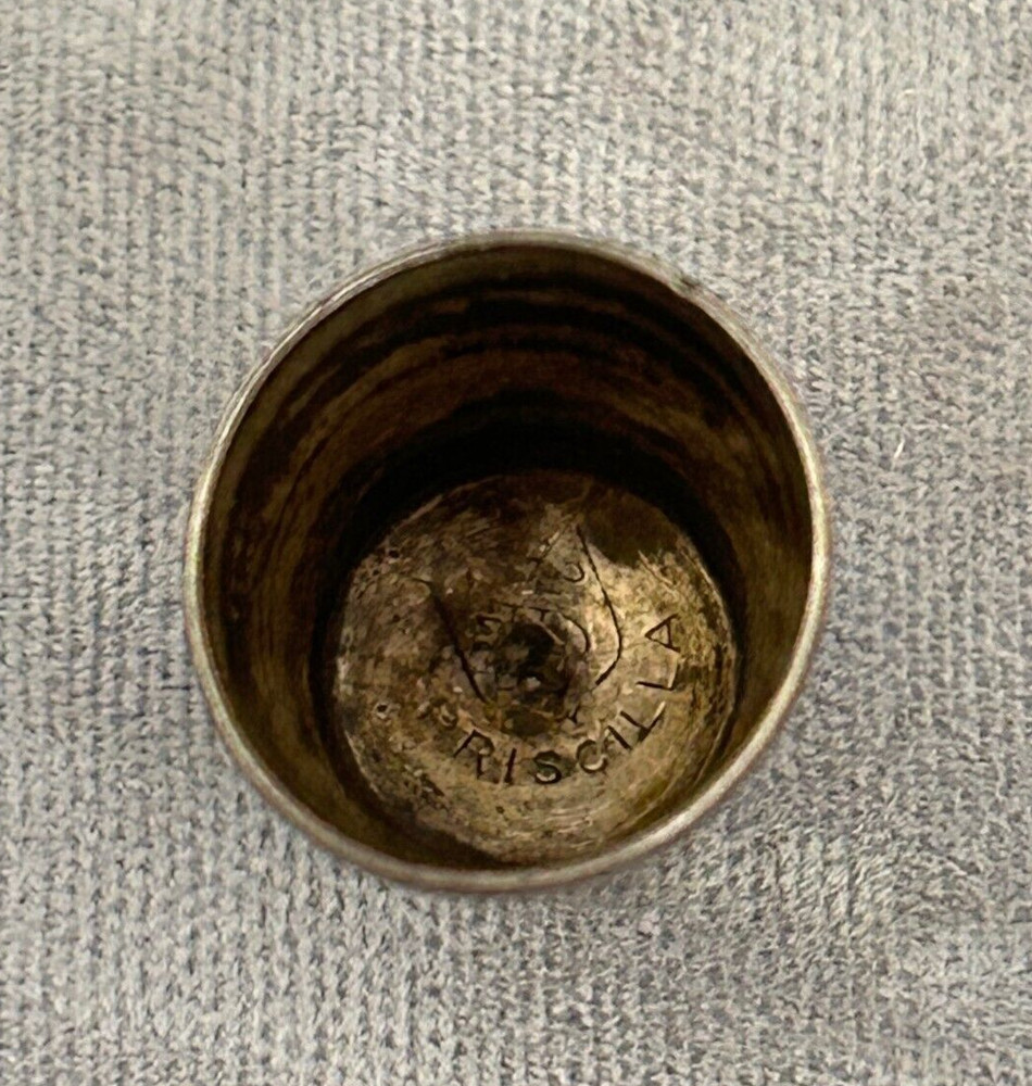 Sterling Silver Thimble Simons Brothers PRISCILLA Size 8