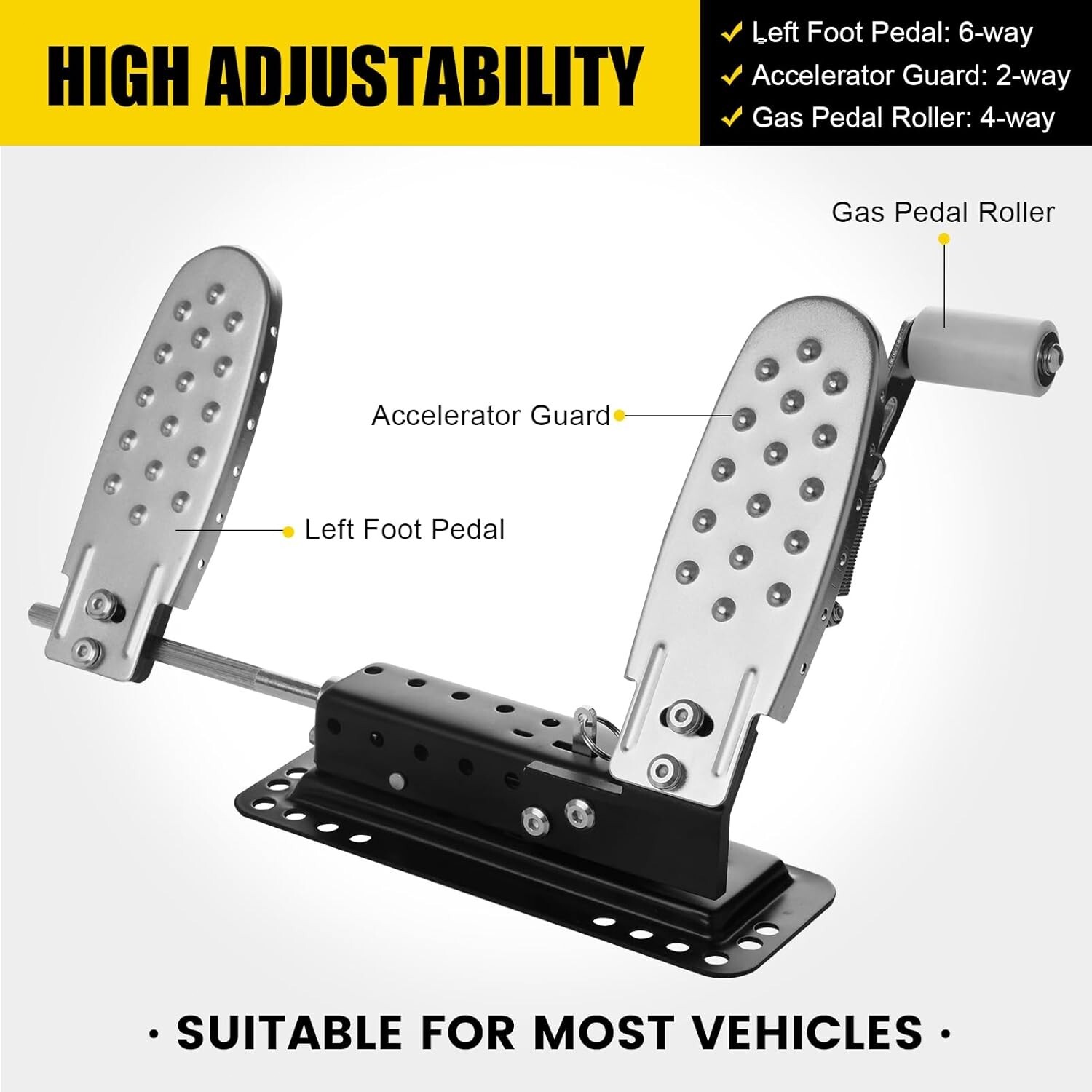 Left Foot Accelerator Gas Pedal, LFGP Drive Assist for Disabled Injured Drivers