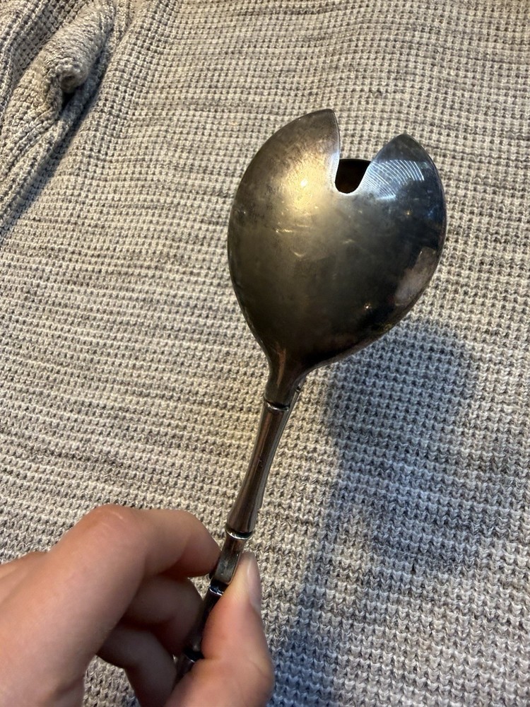 Silver Plated Salad Tongs, ITALY, 9’’