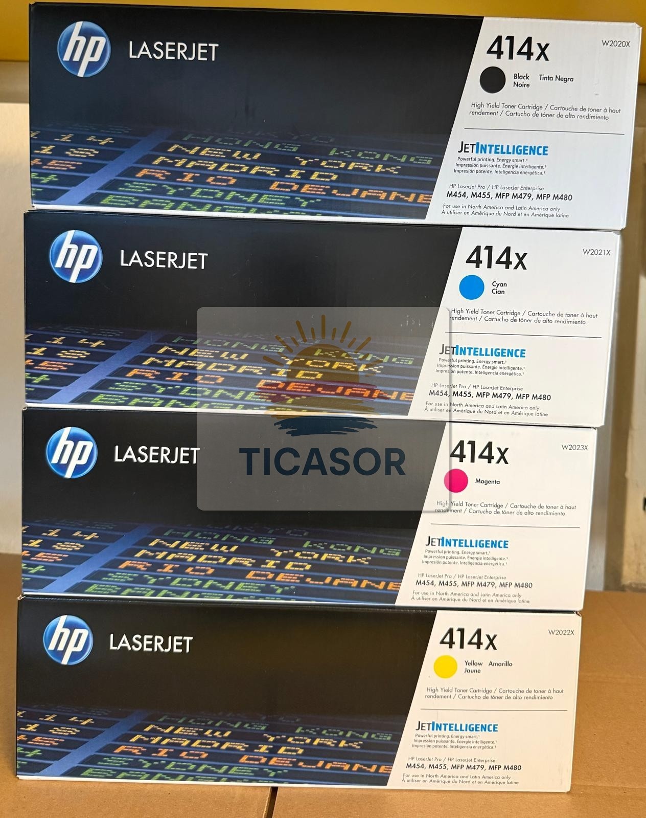 HP 414X High-Yield Toner Cartridge Set-Black, Cyan, Magenta, Yellow ( 4-pack)
