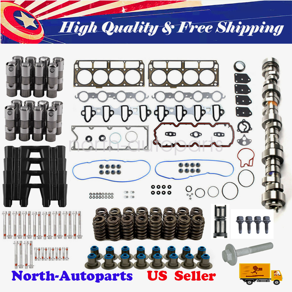 E1841P Sloppy Stage 3 Cam Lifters Springs Gaskets Kit For LS LS1 4.8 5.3L .595"
