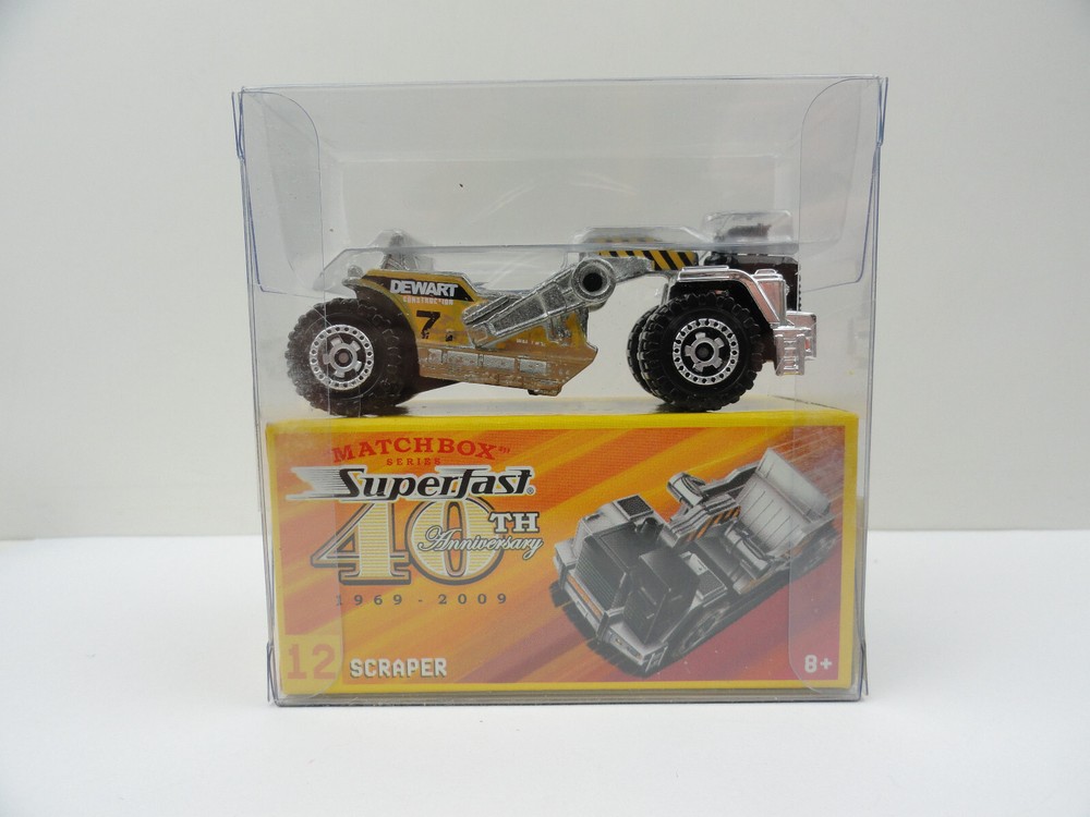 2009 Matchbox Superfast 40th Anniversary #12 Scraper (Silver/Chrome)