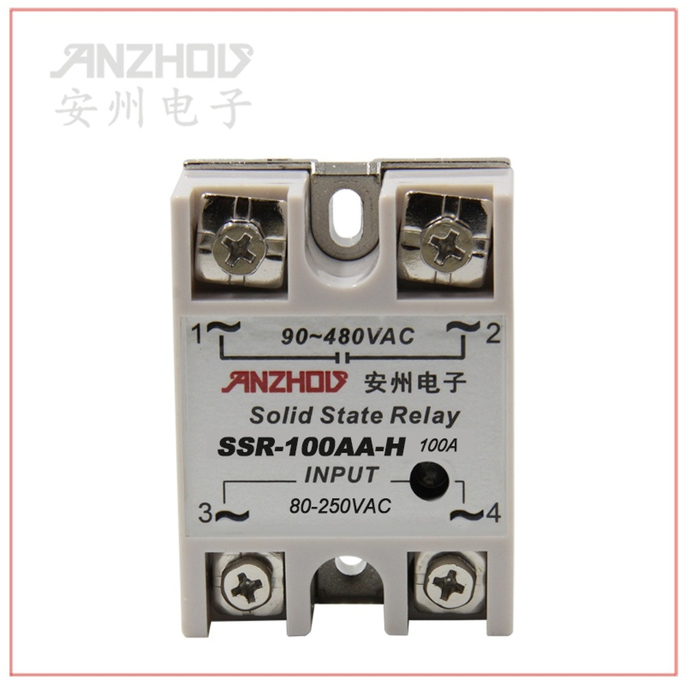 1pc SSR-100AA 100A Solid State Relay 90-380VAC/80-250VAC