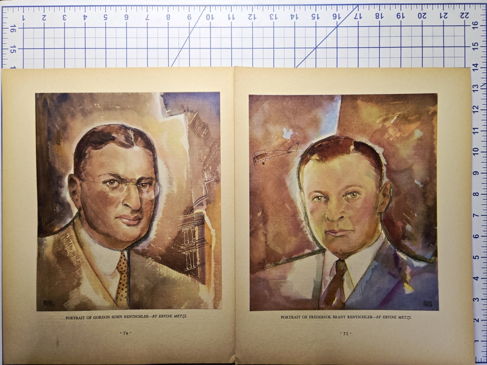 1930 Rentschler Brothers Magazine Article Banking Aviation Tycoons Ervine Metzl