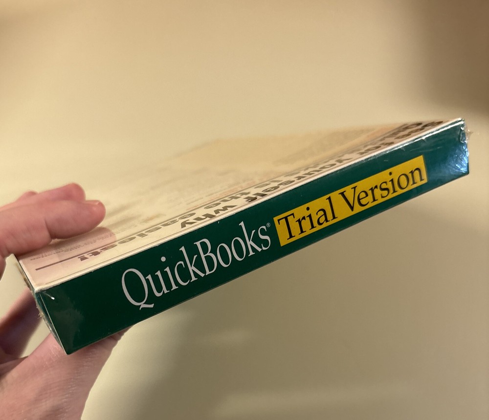 1995 QUICKBOOKS Trail Version For Windows V3.1 NEW Sealed in Box