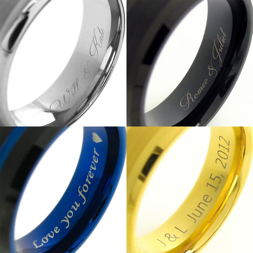 Expert Laser Engraving Service for Inside of Tungsten or Titanium Ring Tommyway