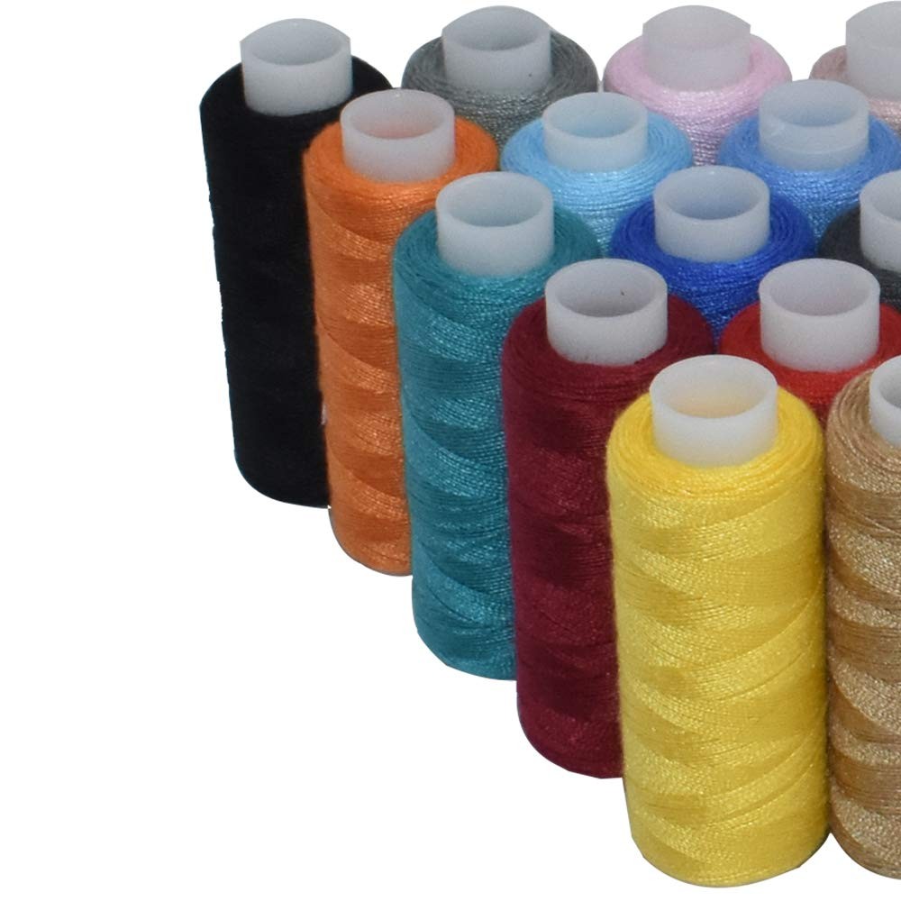 Sewing Threads Kits Polyester 30 Spool 250 Yards Per Spools for Hand Machine ...