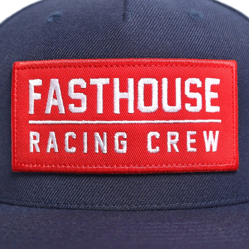 Fasthouse Racing Crew Snapback Hat Navy Blue