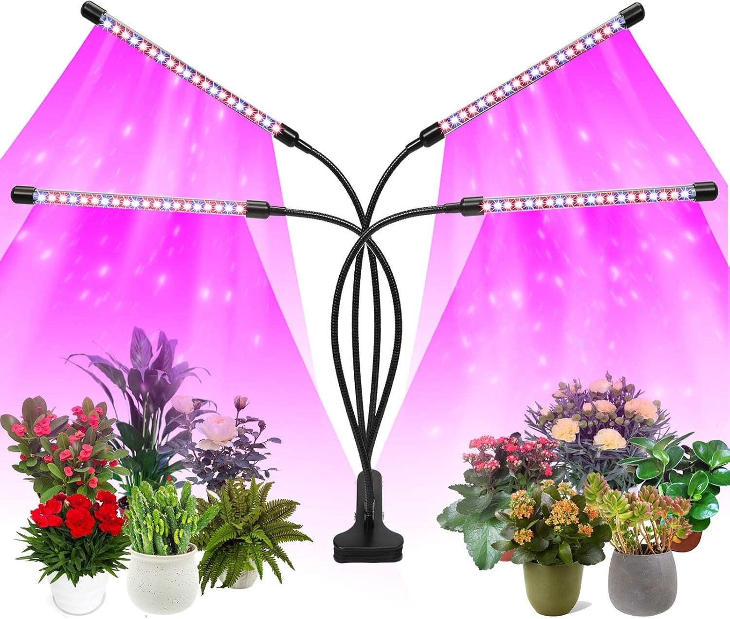 4 Heads LED Grow Light Plant Growing Lamp Light for Indoor Plants Full Spectrum