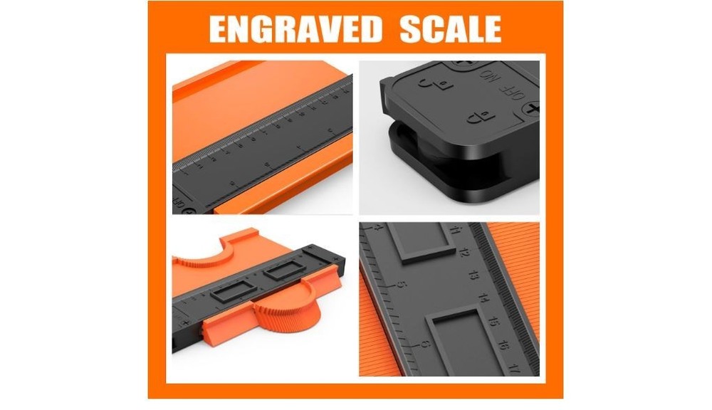 2-Piece Contour Gauge Duplicator Set – 6" & 10" Profile Shape Tool