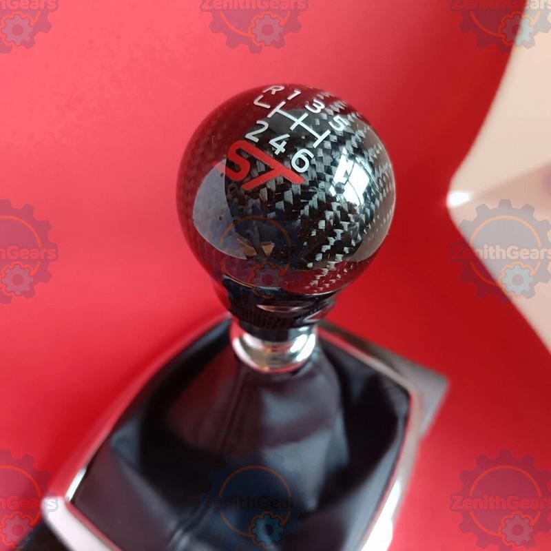 CARBON FIBER SHIFT GEAR KNOB for FORD FOCUS MK3 MK4 FIESTA MK7 MK8 ST ECOBOOST S