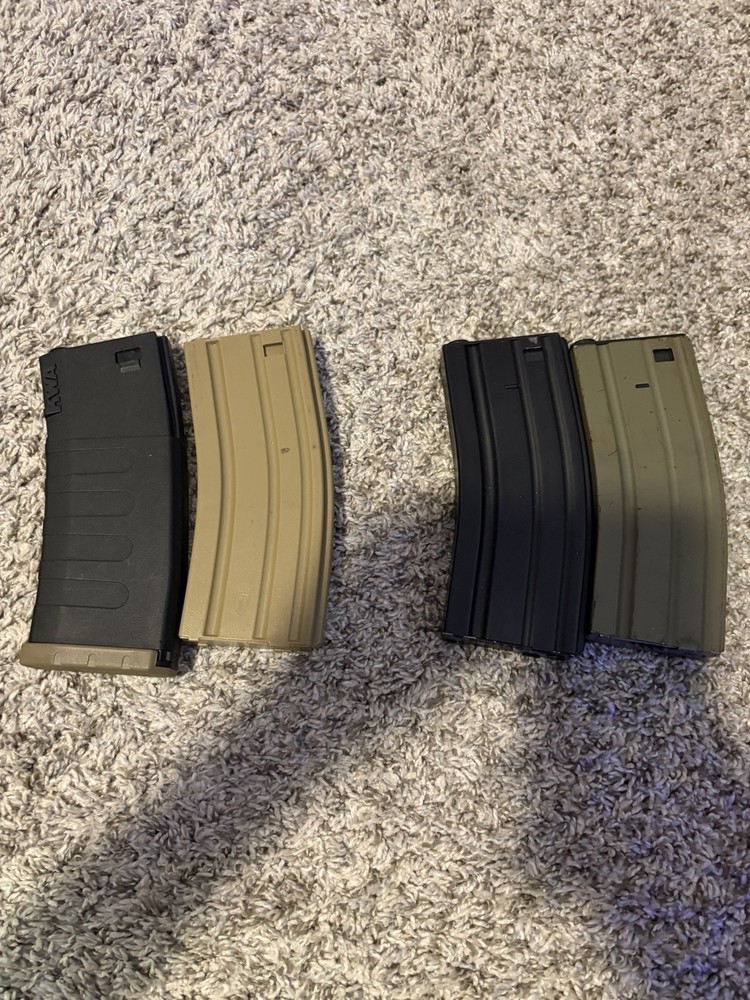 Assorted Airsoft Mid cap And High Cap Mags