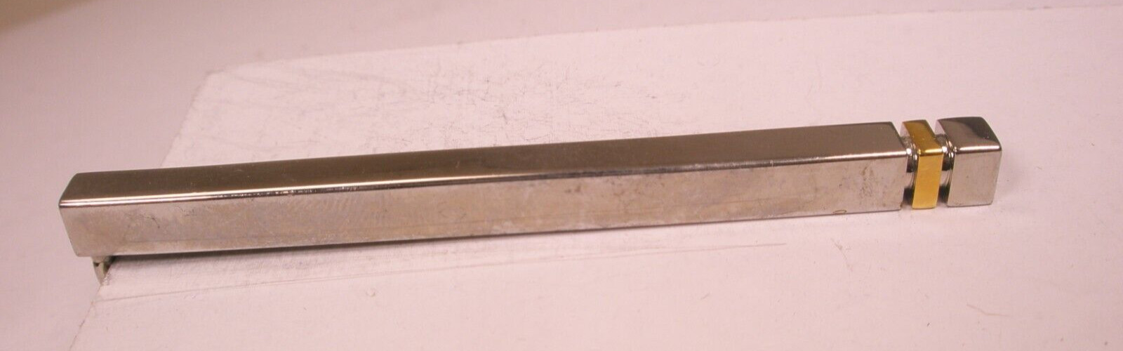 2-9/16" Thin Design Silver Gold Tones Quality Vintage LARGE Tie Bar Clip simple