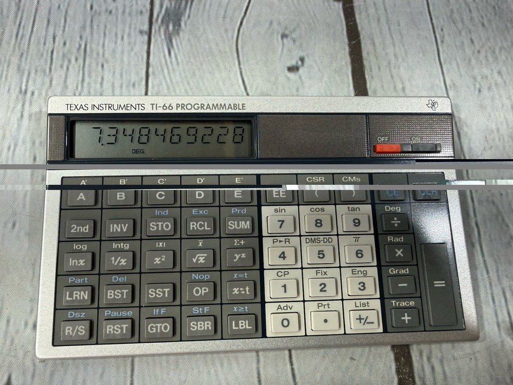 Texas Instruments TI-66 Programmable Calculator All Papers, Case, Original Box!