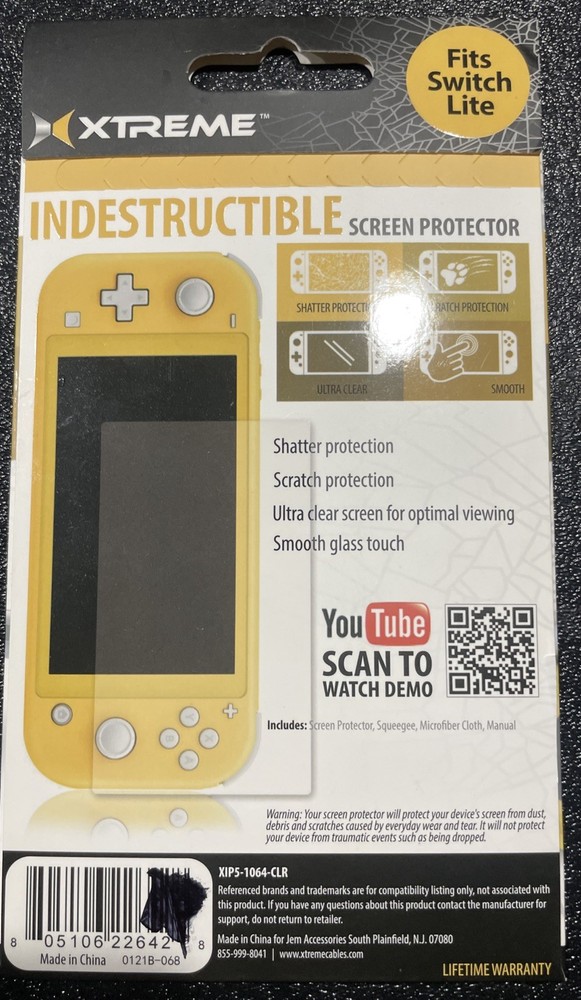 4 Xtreme Indestructible Screen Protector NINTENDO SWITCH Shatter Scratch Proof