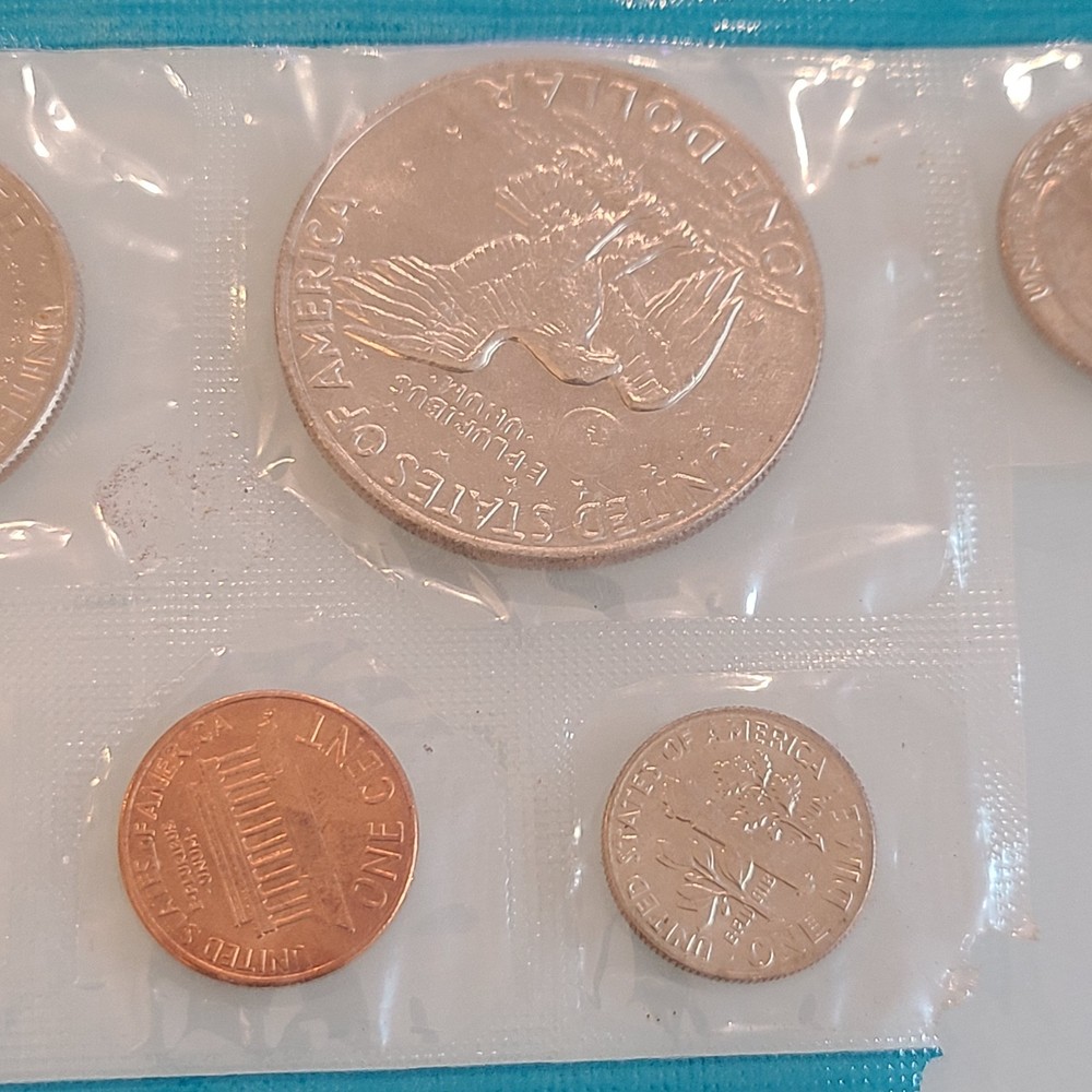 1974 U.S. Mint Uncirculated Coin Set, often called a "mint set."