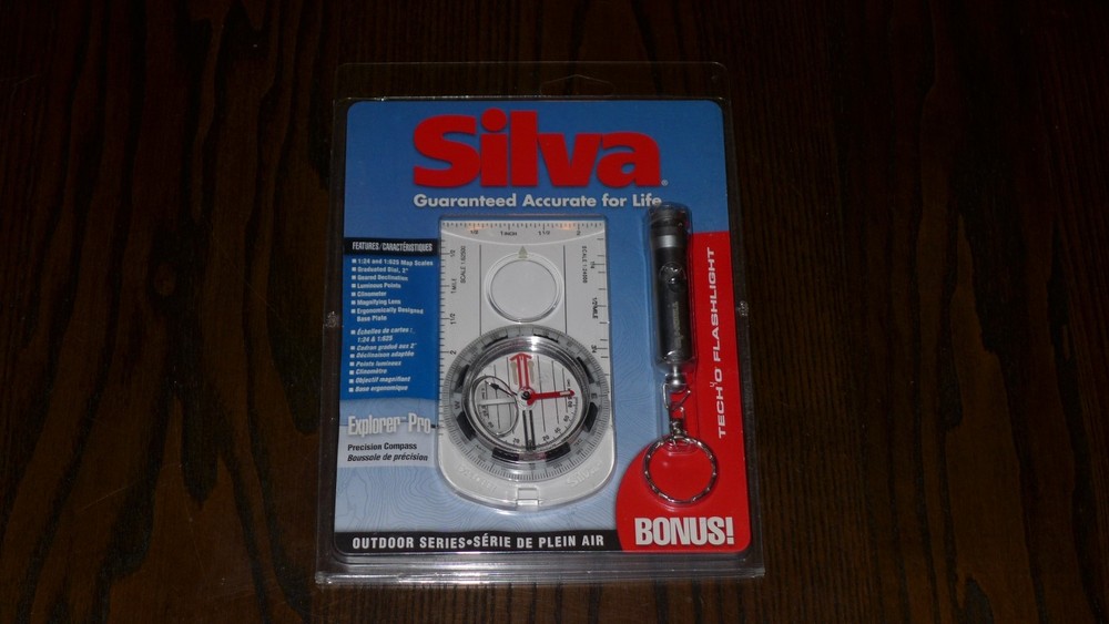 Silva Explorer Pro Compass Waterproof Tunable Housing Scale Lanyard - **READ**