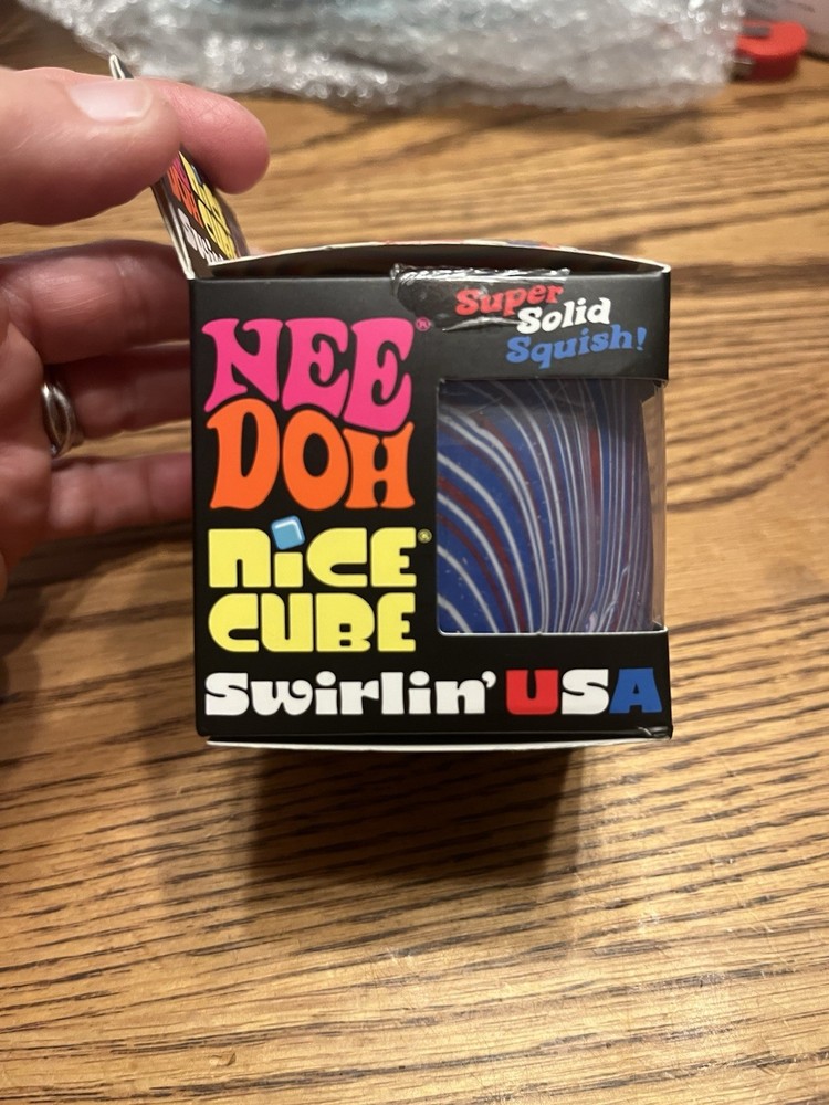 NEEDOH Nice Cube Swirlin’ USA Super Solid Squish NEW