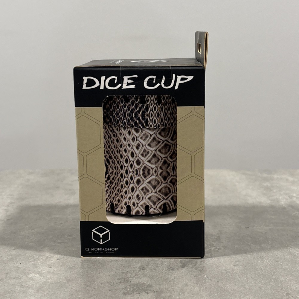 Q-Workshop Dice Accessory Dragonhide Dice Cup - DND - Genuine Leather Handmade