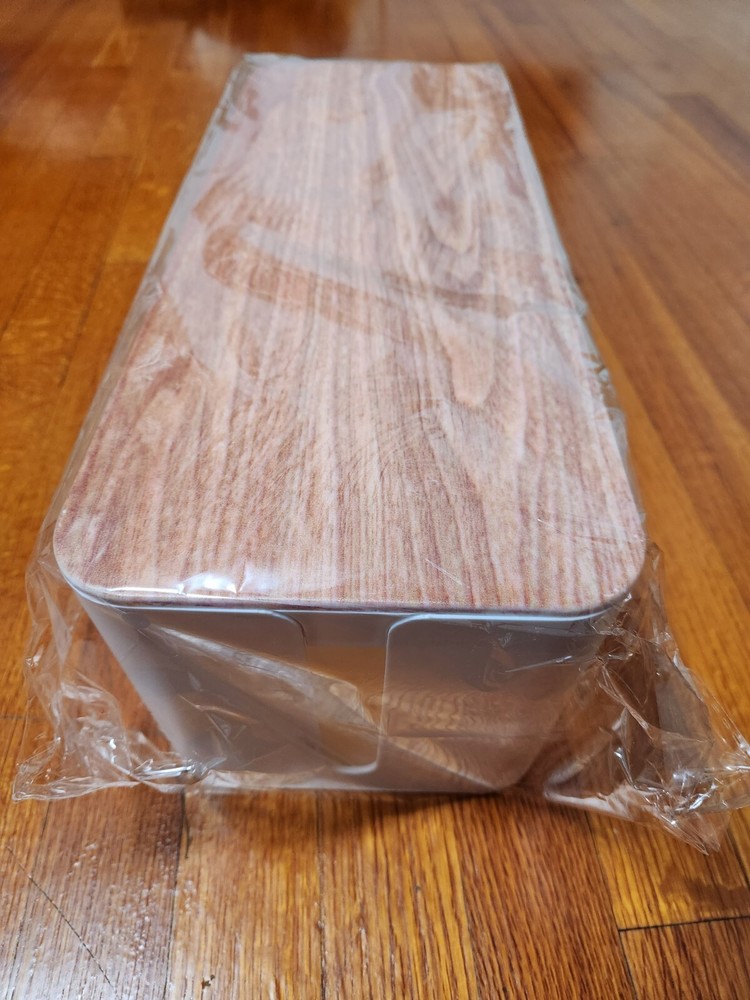 Large Cable Management Box Bamboo Style Cable Organizer Box