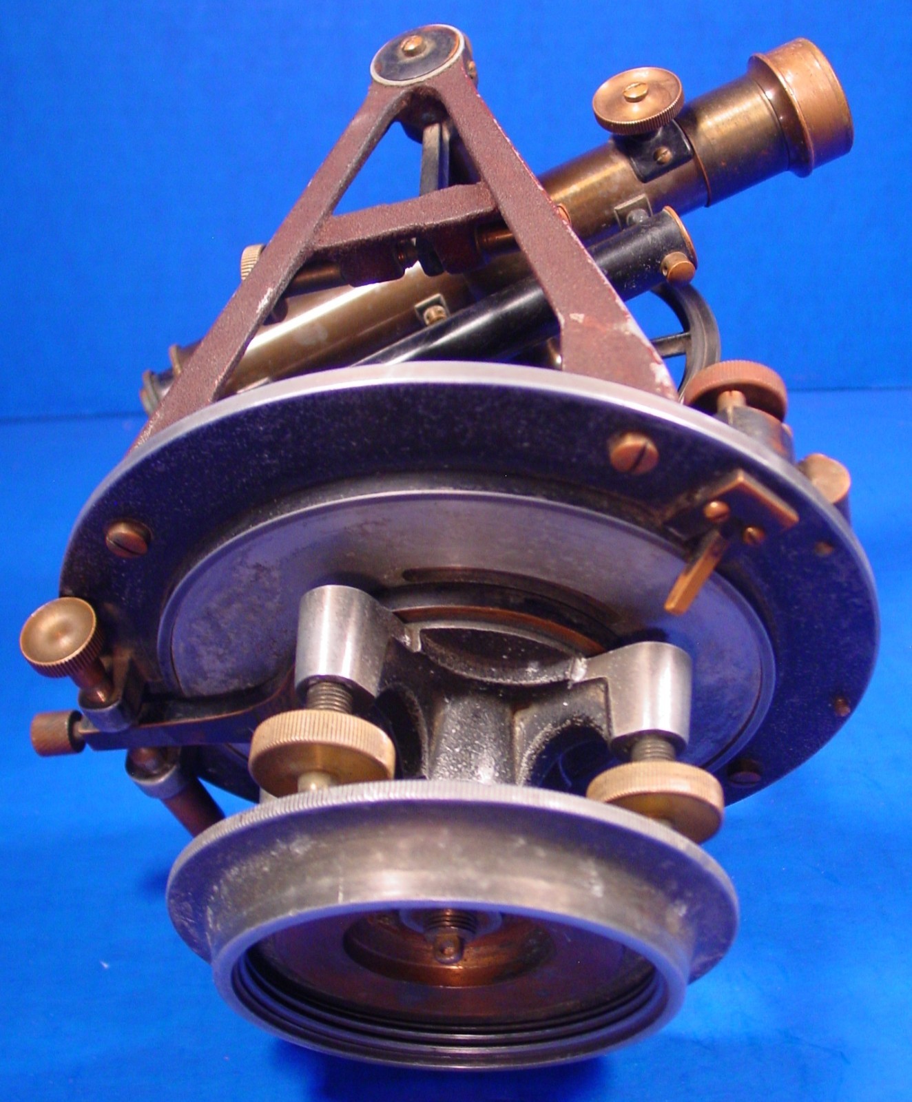 1903 Lietz Cyclotomic Reconnaissance Transit w/box - Rare alum., unique to Lietz