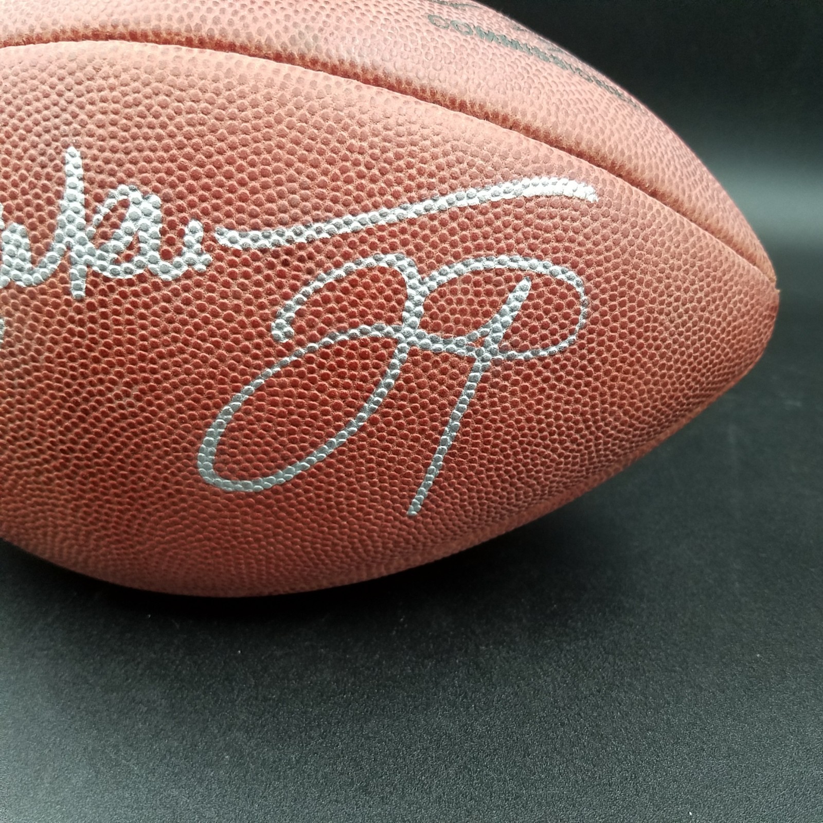 Eric Dickerson Signed Wilson Official Football Silver Marker Rams Auto Autograph