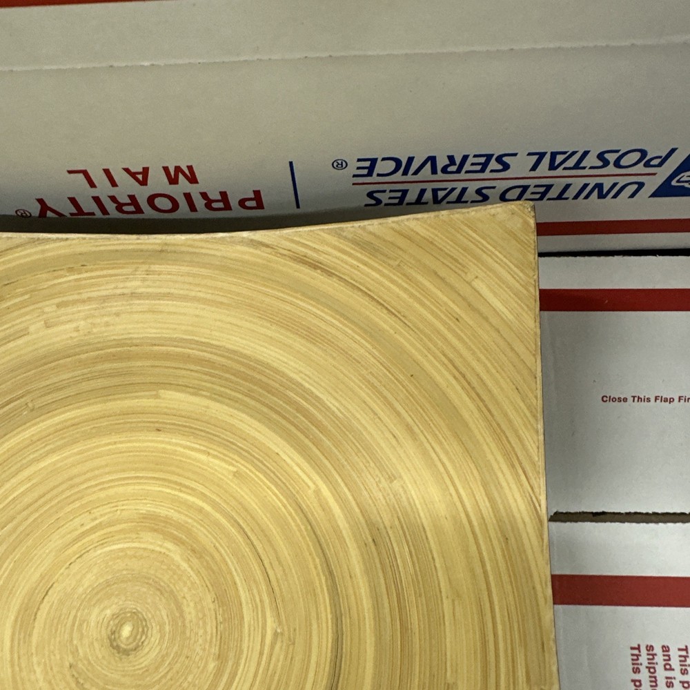 4x 8-1/4” Square Bamboo Serving Down