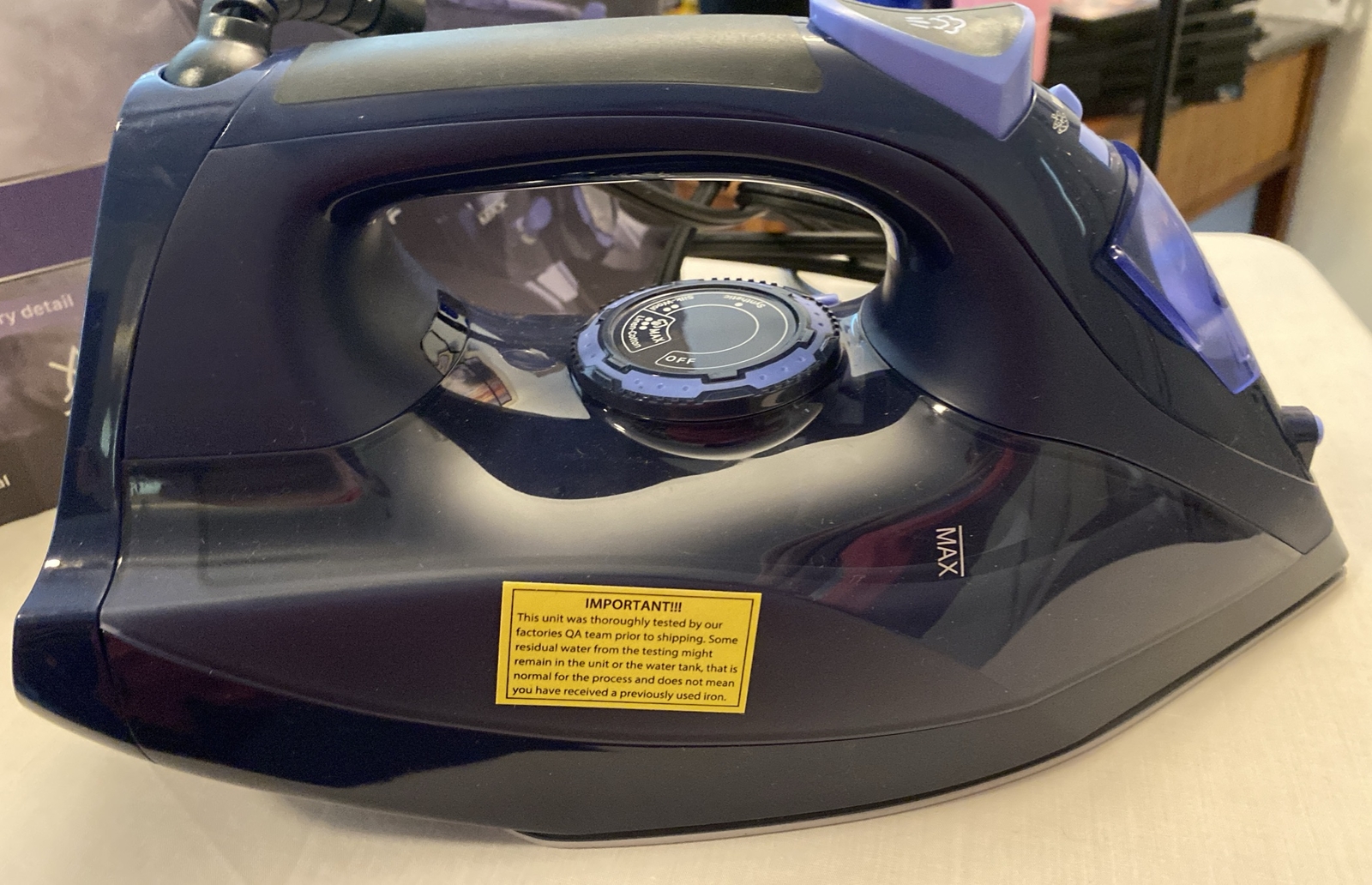BEAUTURAL Steam Iron for Clothes with Precision Thermostat Dial Ceramic Coated
