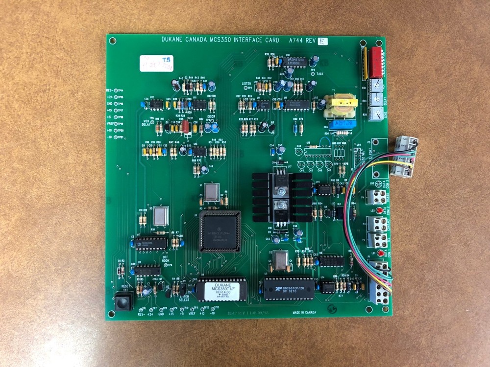 Dukane A744 Interface Card for MCS350 Intercom System