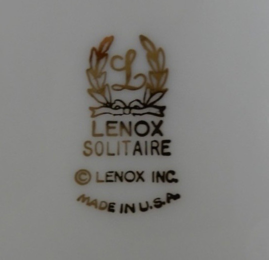 Lenox Solitaire 5 Piece Place Setting NEW IN BOX