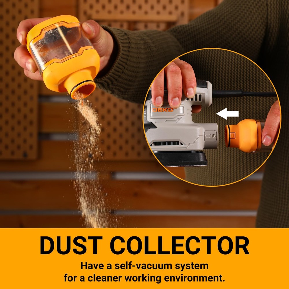 Detail Sander: 1.5A Multi-Function Mouse Sander Electric Sander Tool Corded P...